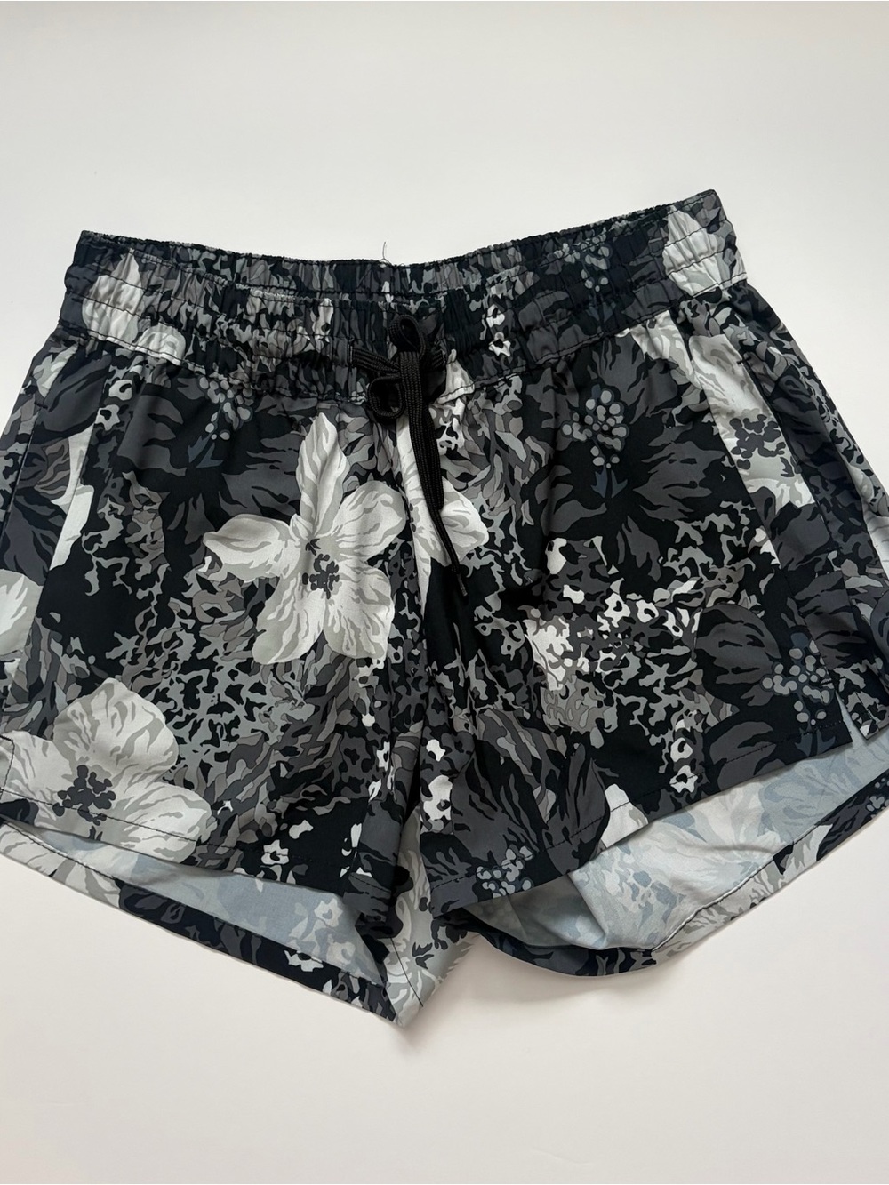 Kanu Surf Women’s Black Floral Athletic Shorts